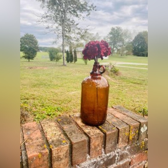 *Burlap Hydrangea Pick, Burgundy, Bundle of 3 - Picture 10 of 10